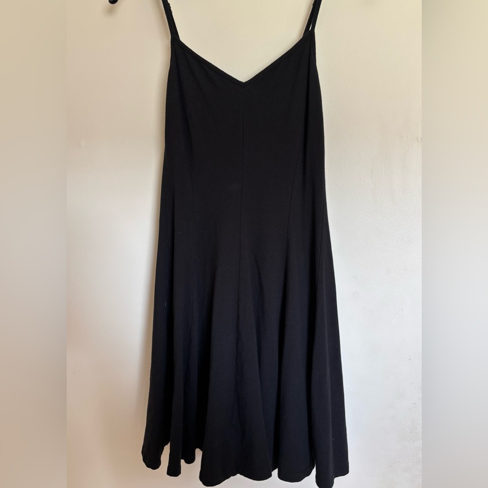 American Eagle Outfitters Black, Spaghetti Strap, V Neck Dress